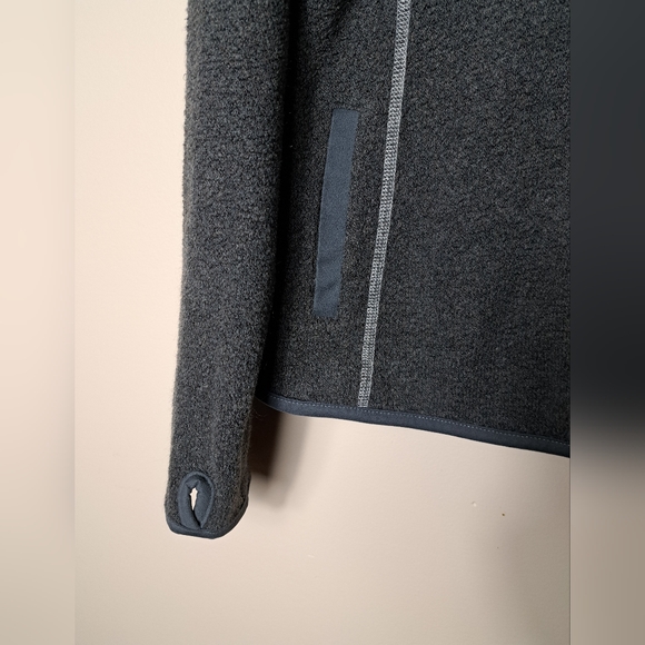 KUHL Women's Sz M "Alfpaca Fleece" Full Zip Gray Jacket w/ Thumb Holes & Pockets - Picture 4 of 12